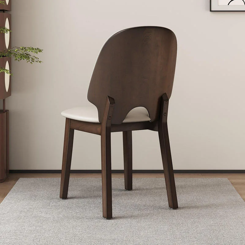 JP Simple Modern Solid Wood Dining Chair photo 2