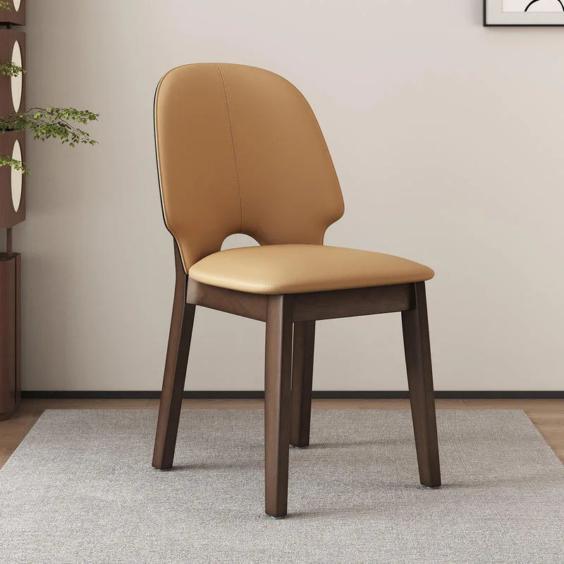 JP Simple Modern Solid Wood Dining Chair photo 3