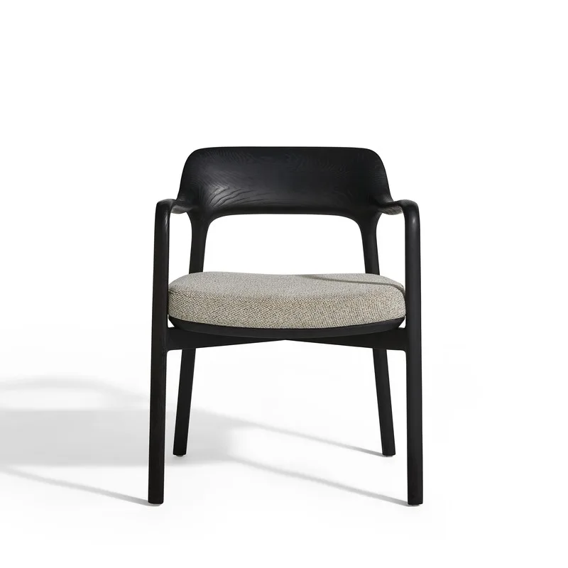 JP Solid Wood Dining Chair with Armrest photo 2