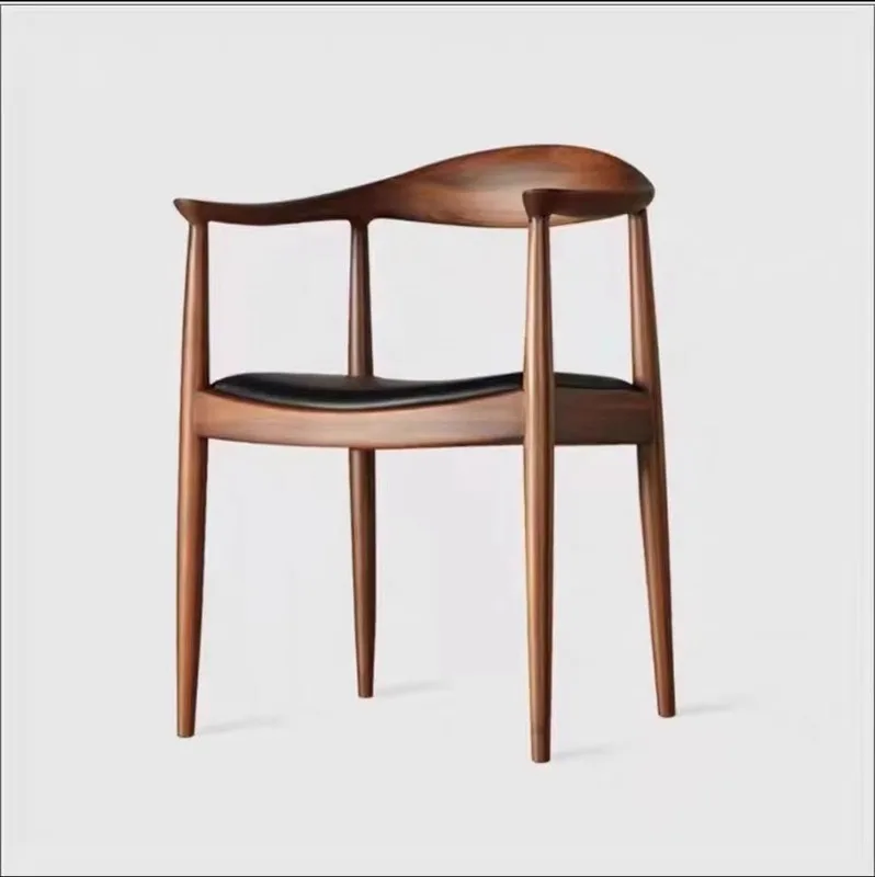 JP Wholesale Wooden Restaurant Chair Solid Walnut photo 3