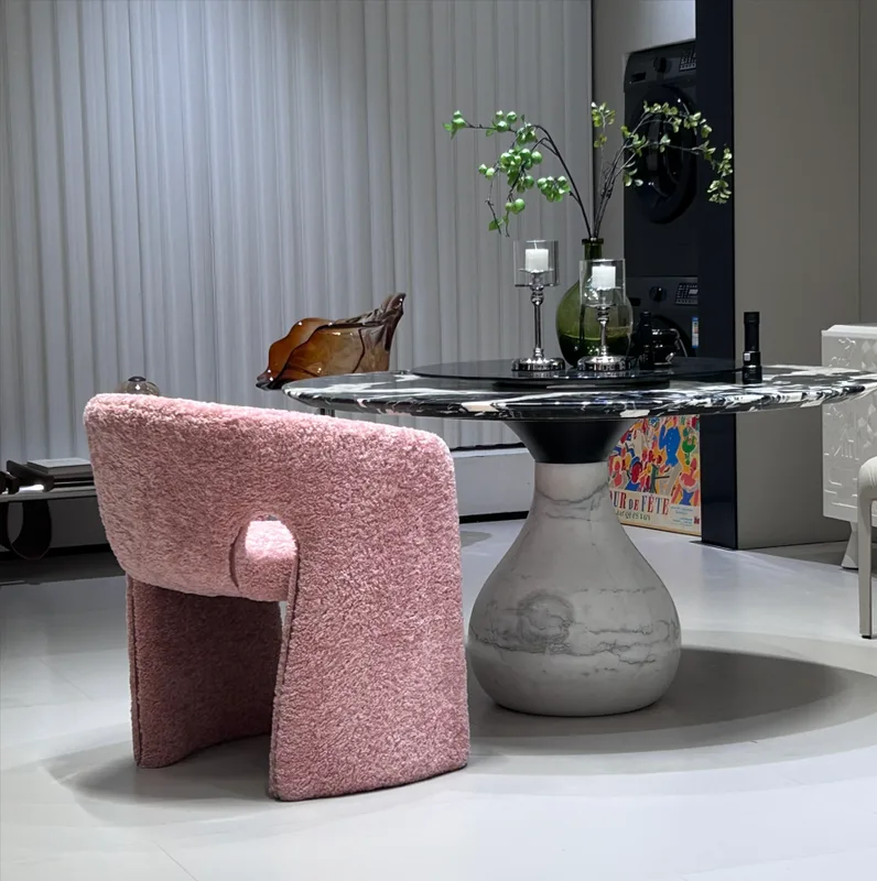 JP Modern Simple Fabric Leisure Chair with photo 3