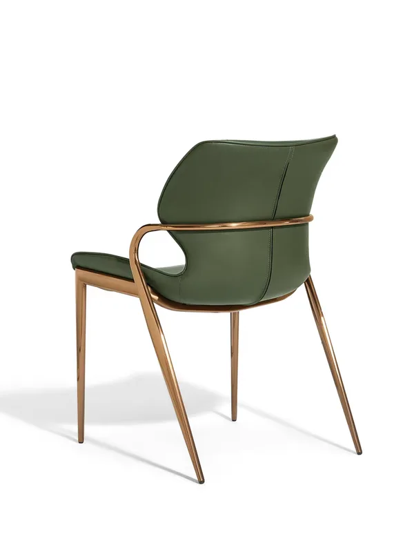 JP Modern Minimalist Dining Chair Saddle Leather photo 2