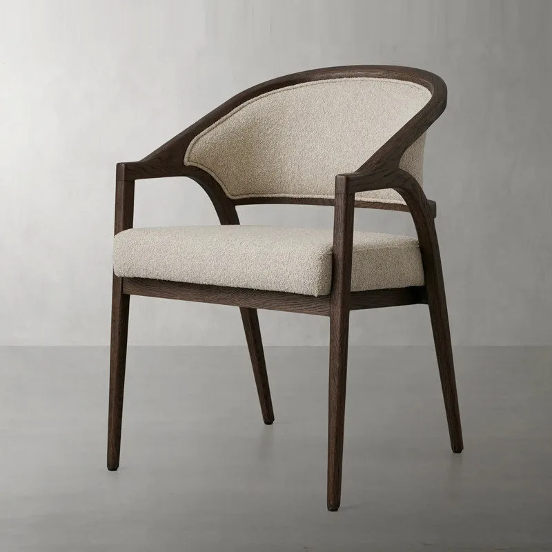 JP Luxury Modern Fabric Dining Room Chair Hotel Upholstered photo 2