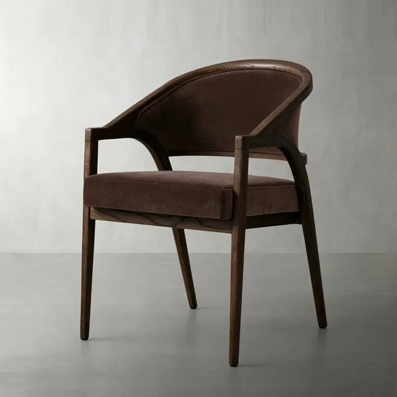 JP Luxury Modern Fabric Dining Room Chair Hotel Upholstered photo 3