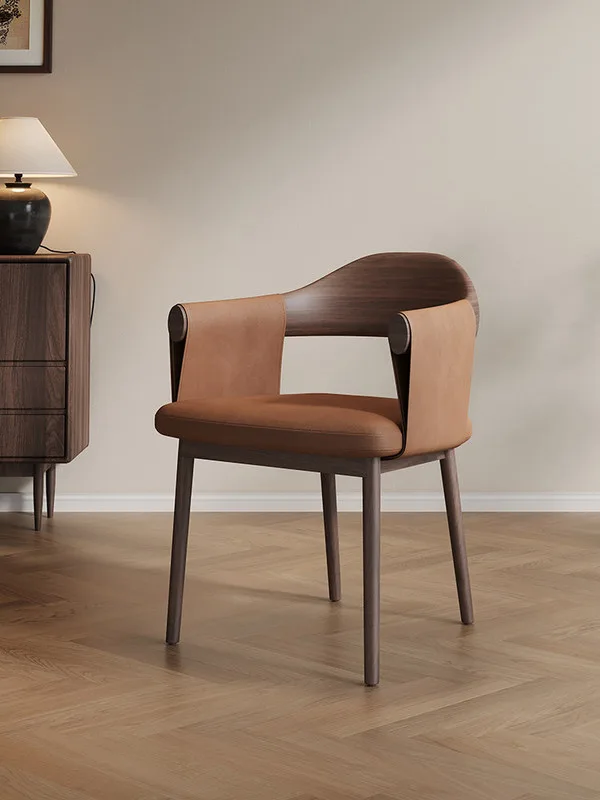 JP Modern Solid Wood Dining Chair with Ergonomic