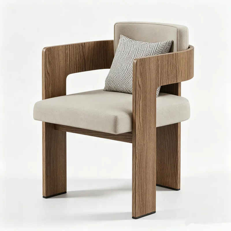 JP Nordic Luxury Modern Wood Dining Table photo 2