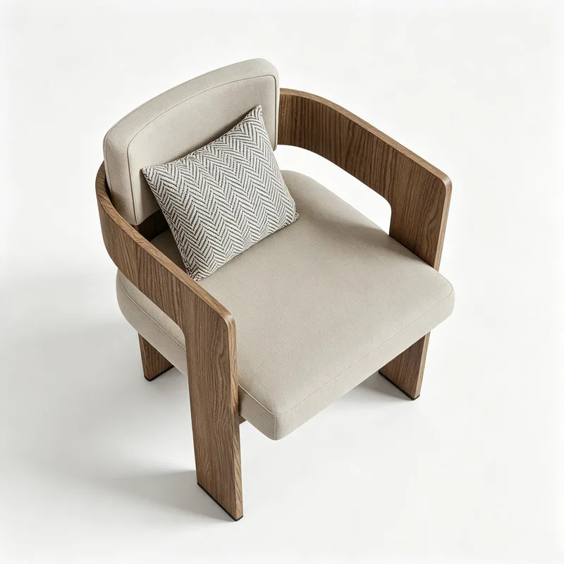JP Nordic Luxury Modern Wood Dining Table photo 3
