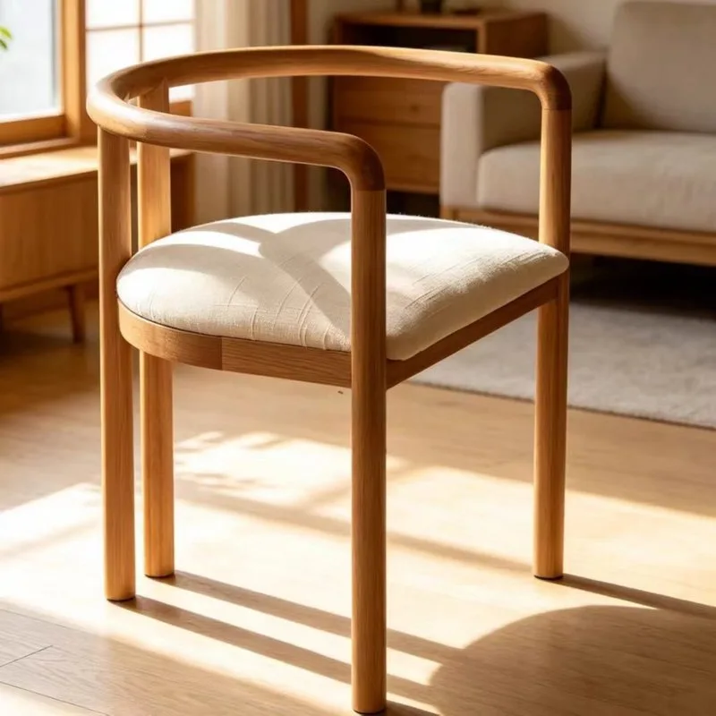 JP Solid Wood Nordic Style Curved Back