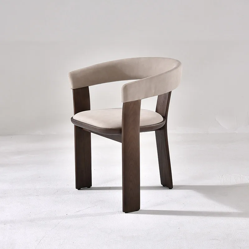 JP Modern Designer Solid Wood Dining Chair with Armrest photo 2