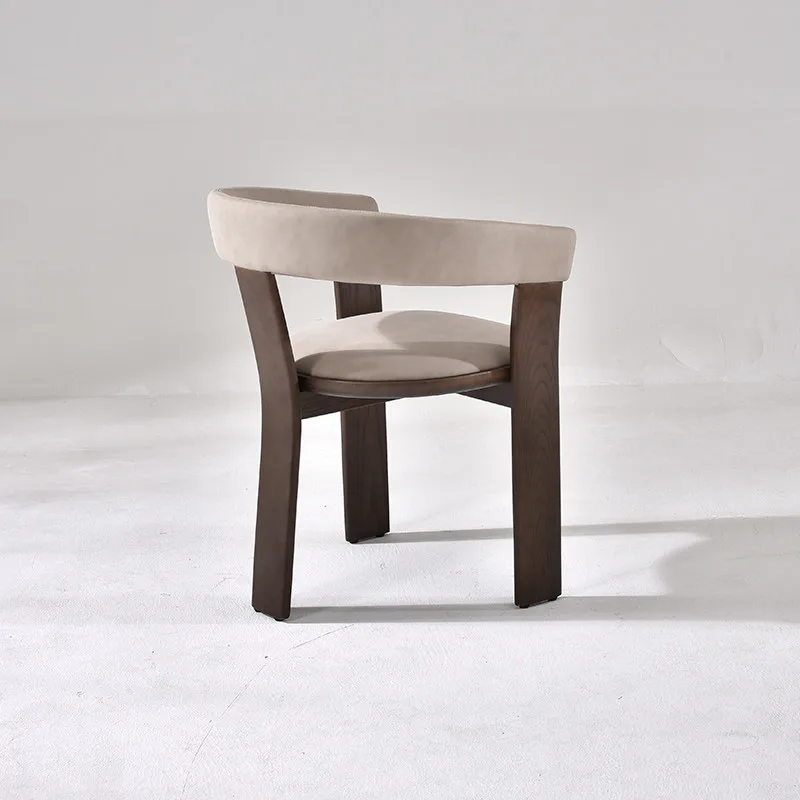 JP Modern Designer Solid Wood Dining Chair with Armrest photo 3